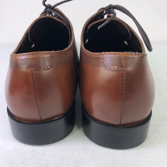 Kenneth Cole Reaction Pure Hearted Brown Leather Oxford Dress Shoes Size 7 main image 6
